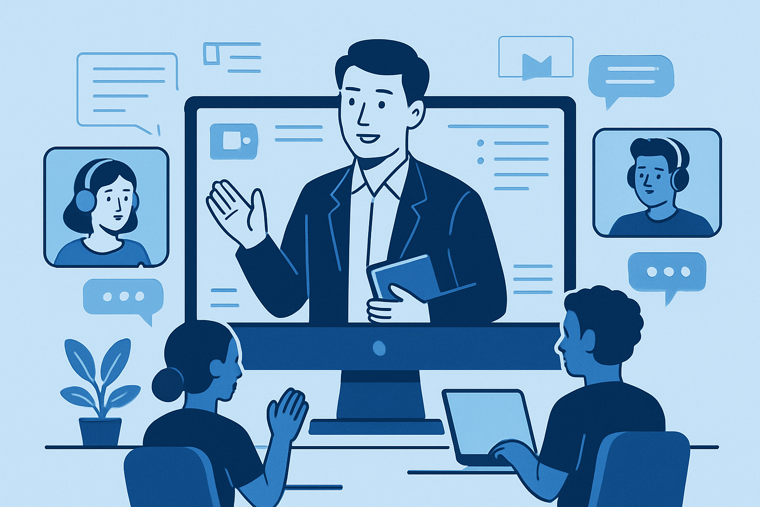Distance Education Concept